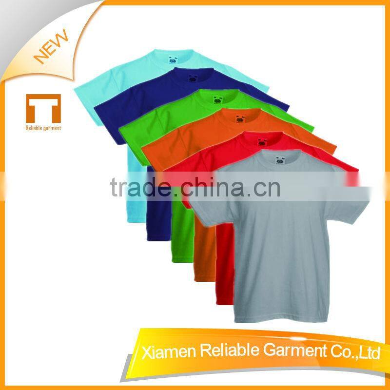 160GSM 100% cotton t-shirt kids models manufacture