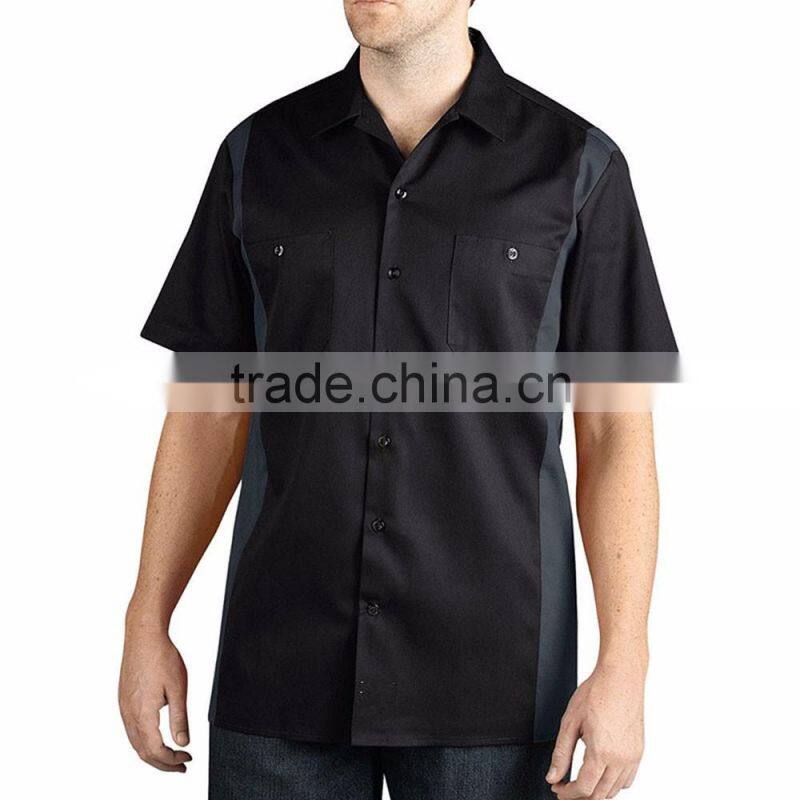 OEM High Quallity Mens' Uniforms Work Colorful Short Sleeve Work Wear Uniforms Shirts For Men