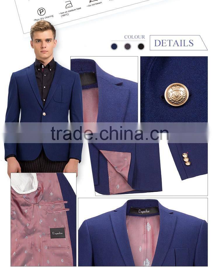 Daynoliao men blazer designer blue jacket slim fit casual men's suit blazer