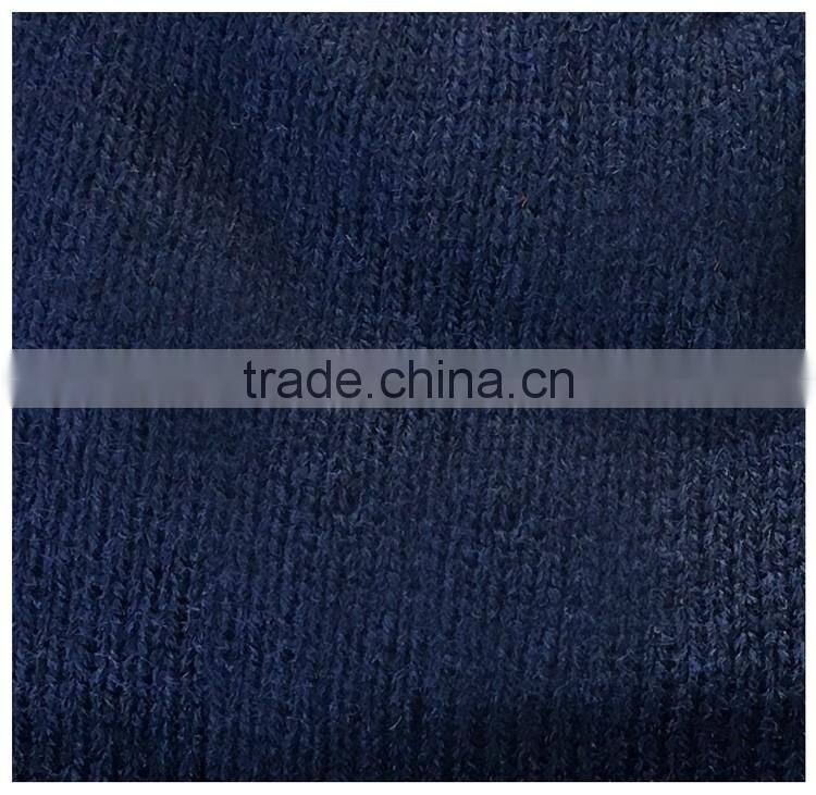 New custom made cheap acrylic knit beanie hood black hat