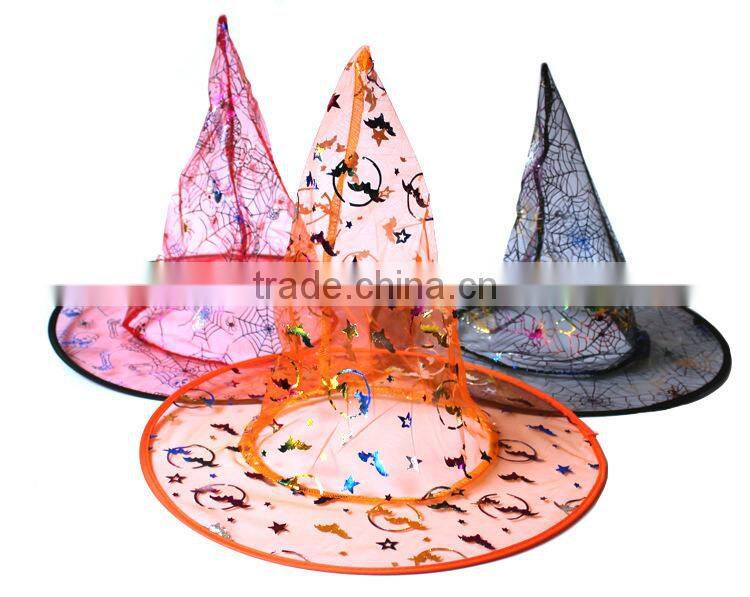 Wholesale Halloween Witches Spider Web Hat
