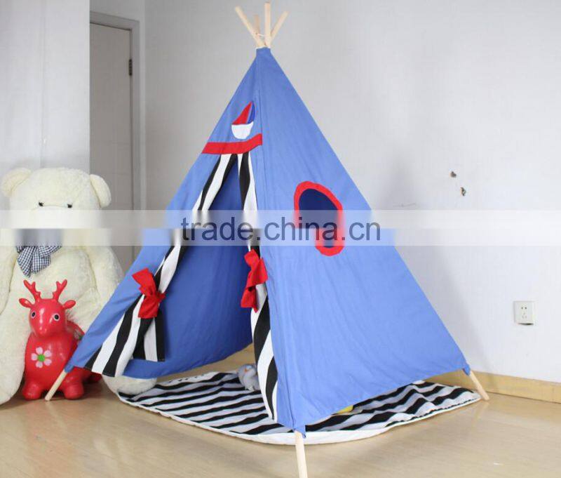 Durable comfortable kids tent camping set, teepee tent