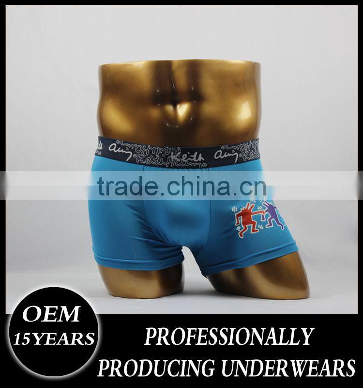 China cute quick dry photos boys tiger underwear with all-over print