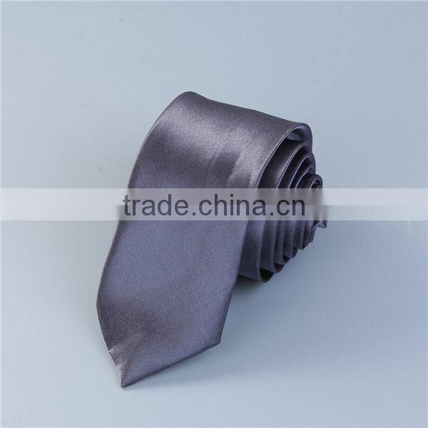 High Quality Polyester Necktie Dark Gray Mens Ties