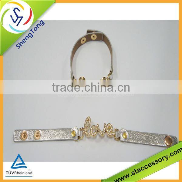 high quality couple bracelets/bracelets wholesale/leather bracelets for men