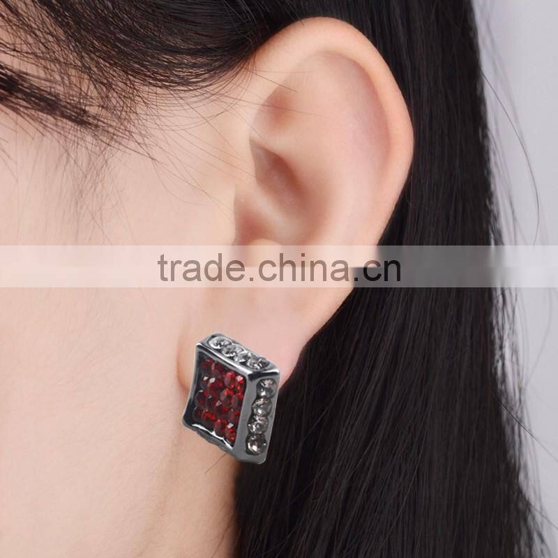 Custom Unique Designs Fashion Sterling Silver Jhumka Twinkling Diamond Hiphop Earrings Wholesale With Packing Box