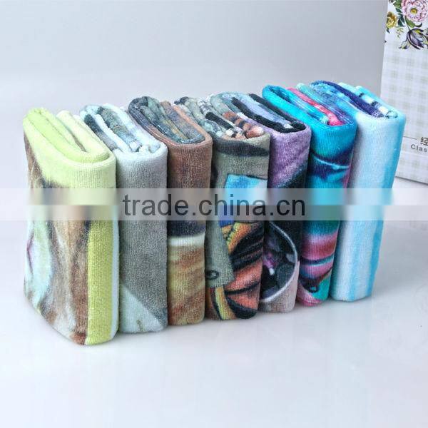 Customized Reactive Printing Velour Beach Towel