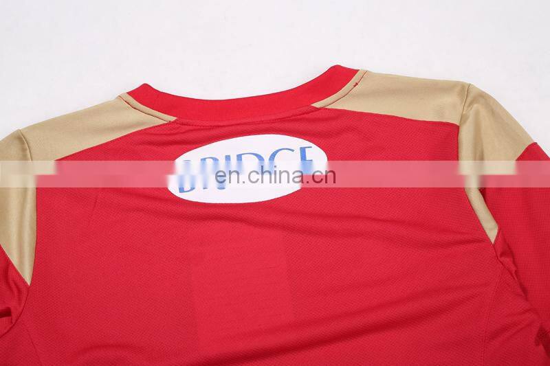 Matketing hot sale cheap red original soccer shirt