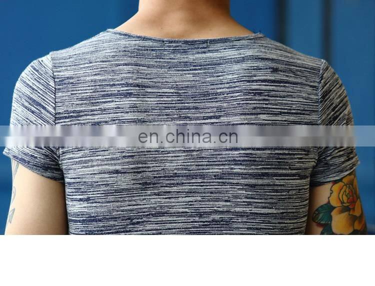 Mens Ombre Printing 100%Cotton Soft T-Shirts