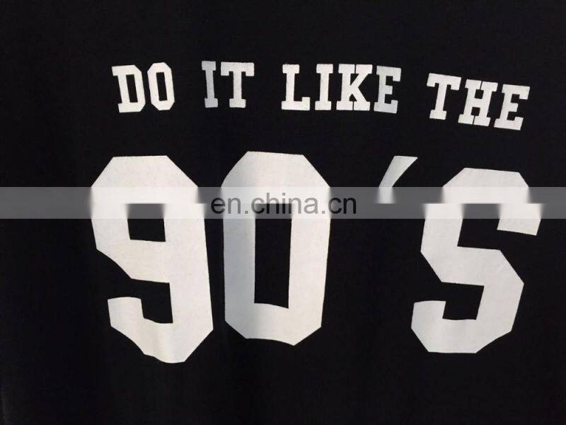 2017 summer mesh cloth splicing printing round neck T-shirt