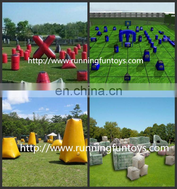 Commercial exciting inflatable paintball bunkers