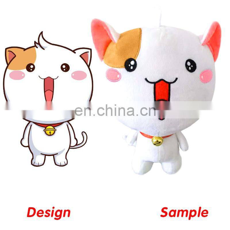 Manufacturer Custom Stuffed Animals Cat Pillow Toys Kids Animal Plush Cat Toy