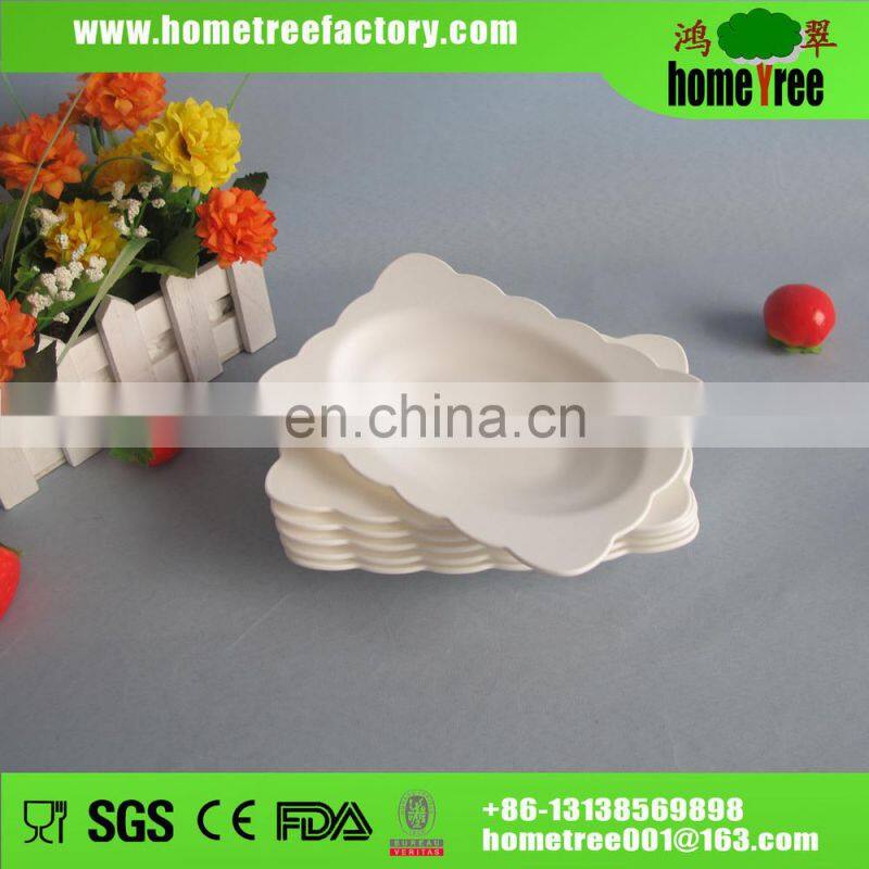 Good quality BPA free plastic decorative plate 6pcs