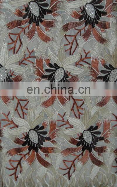 2015 New Fashion African Hand Cut Lace Fabric