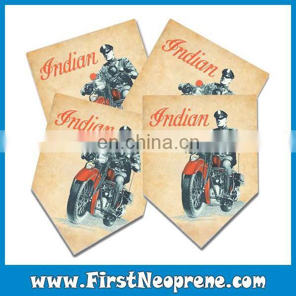 Football Round Shape Customized Name Business Gift Neoprene Coaster