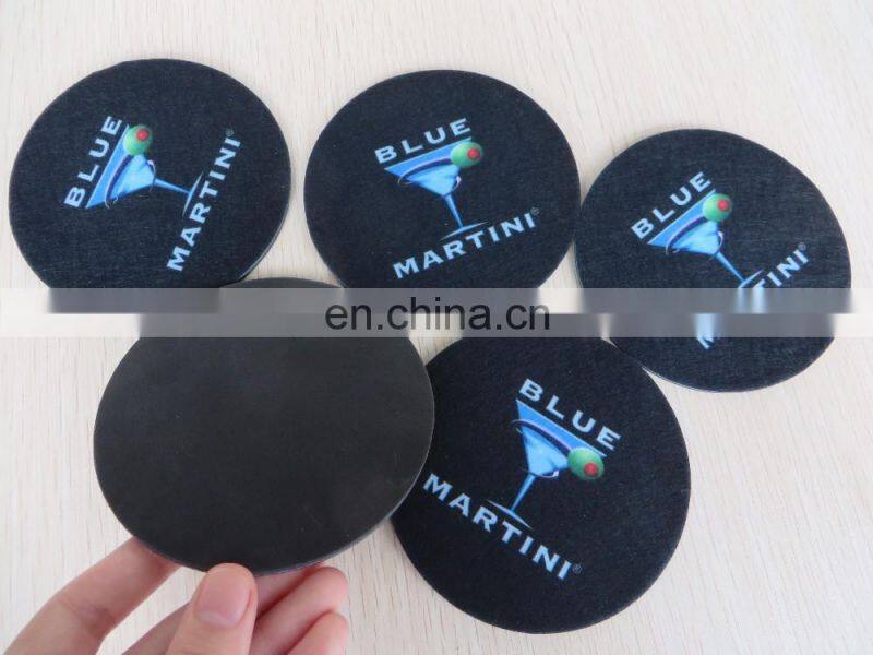 Custom cheap absorbent non woven coaster for car