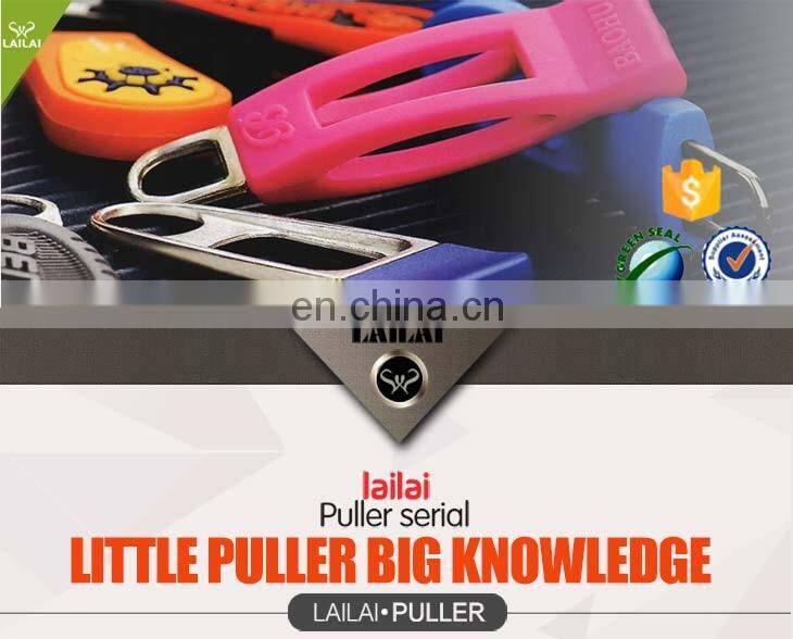 Rubber pvc plastic nylon string Custom zipper slider for zipper