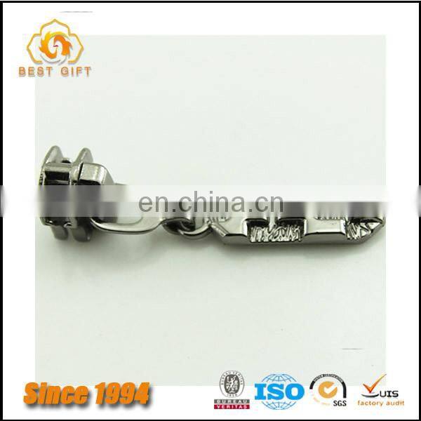 Wholesale Custom Cheap Garment Accessories Jacket Metal Logo Zipper Pulls
