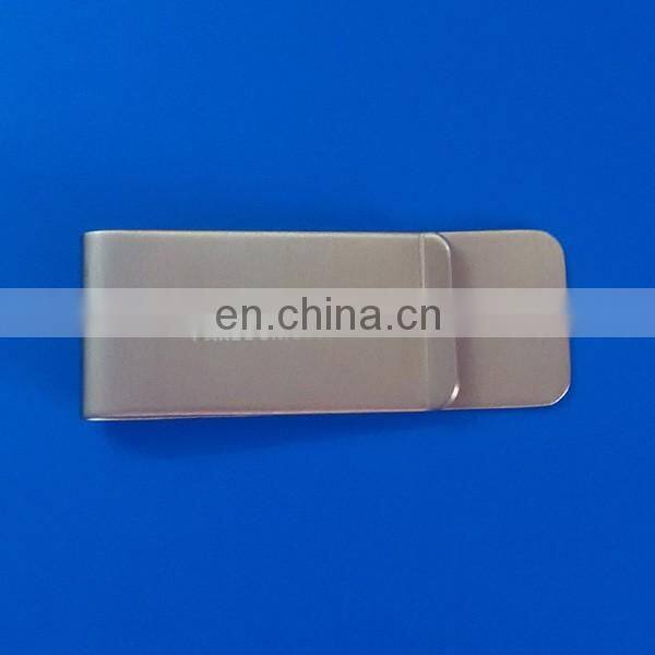 Laser logo metal money clip with available mould