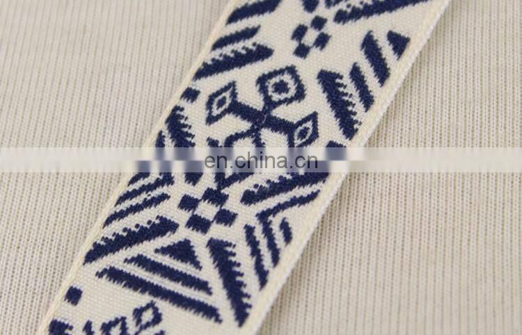 Hot sale fashionable jacquard ribbon trim wholesale