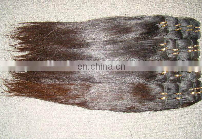 ukraine new high quality 100% indian remy hair weft(hair weaving)