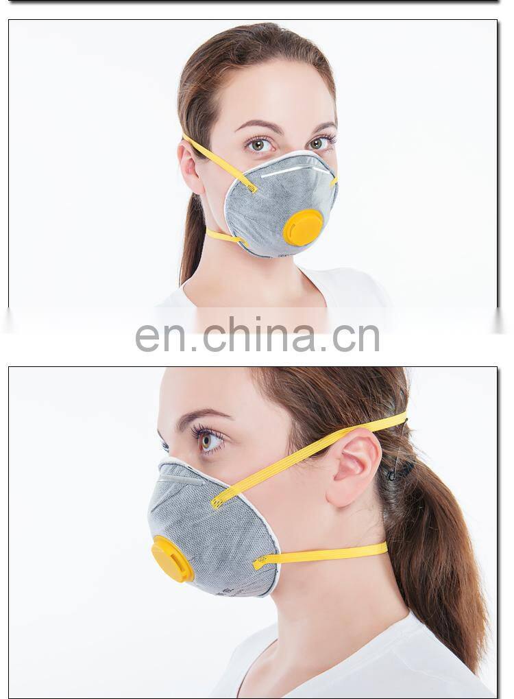 Fashion Anti N95 Activated Carbon Ffp3 Cup Valve Disposable Nonwoven pm2.5 Custom Printed Dust Mask