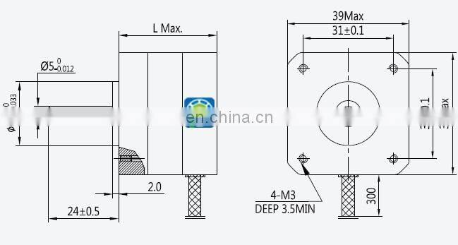 0.36 degree high quality nema 16 stepper motor for 3d printer