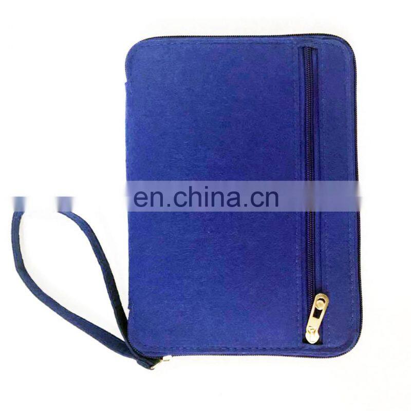 Simple felt purse coin money case holder bag