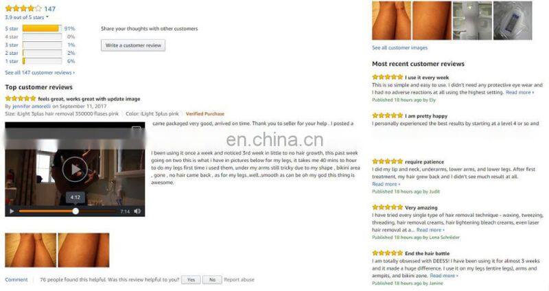 DEESS 3 in 1 with effect replaceable lamps device ipl hair removal beauty product