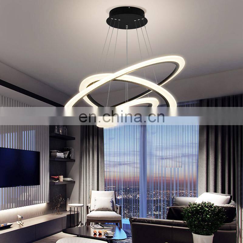 2019 hot sale modern acrylic chandelier for party from Zhongshan