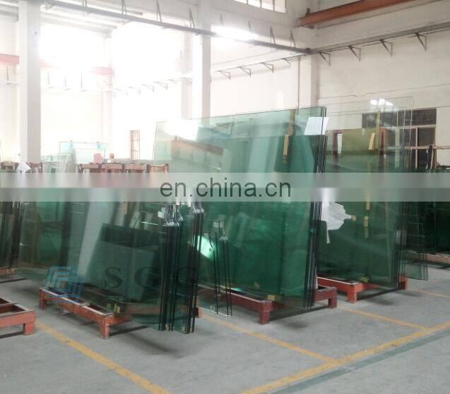 Easy clean factory price 12mm thick tempered glass dining table