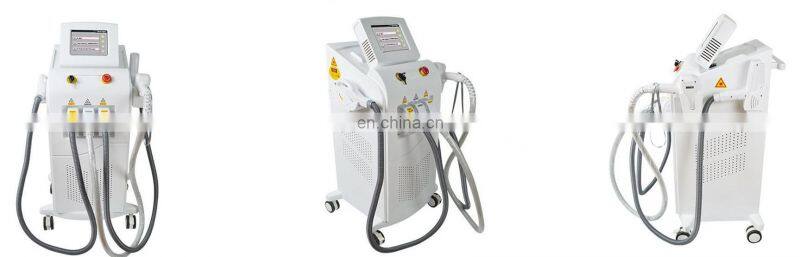 3in1 professional and painless Elight laser Nd Yag laser 808nm diode laser hair removal machine price