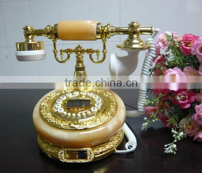hotel decorative jade corded antique telephone