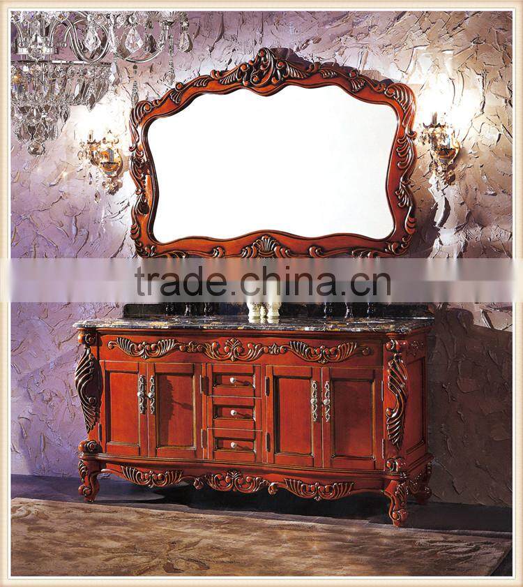 White color wood bathroom cabinet