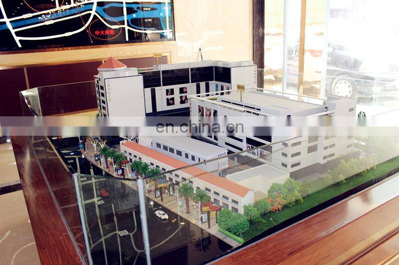 Commercial shopping mall for 3d house model display with architectural figure detailed