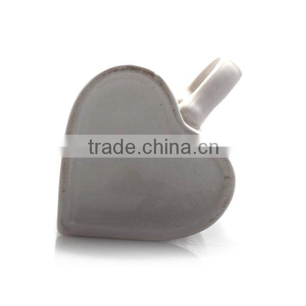 Ceramic heart shaped mug