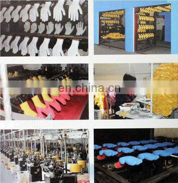 10 Gauge Grey Safety Construction Gloves Latex Gloves Latex Coated Gloves