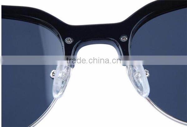 made by hand wood temple semi rimless half frame rimmed polarized sungalsses