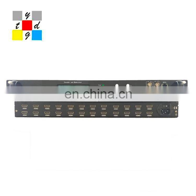 Manufacturer Satellite Qam Dvb-c Encoder Modulator China MPEG4 AVC/H.264 High Profile Level 4.0 for HD YOC-1550 CBR/VBR 24-bit