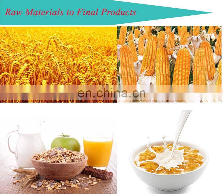 Home use oats wheat corn flakes and cereal maker making machine/ pet flakes making machine