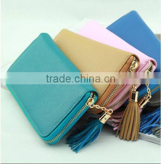 fine designer leather ladies clutch wallet