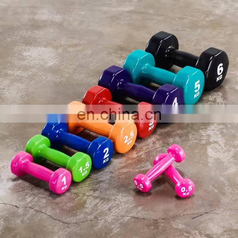 20kg Free Weight Lifting Gym Equipment Mancuernas 10Kg Weights Hantel Hexagon Hexagonal Dumbell Rubber Hex Dumbbells Sets