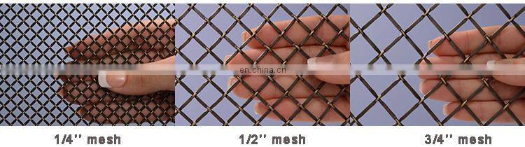 metal decorative flat wire screen mesh Custom-made specifications