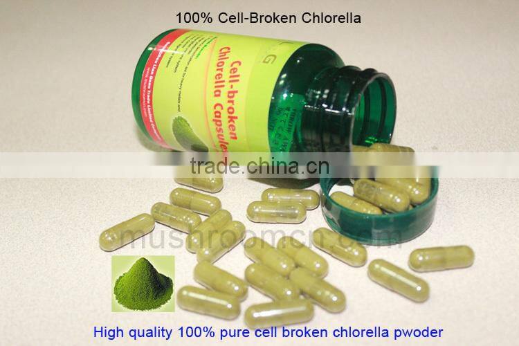 2015 new hot sales products cell broken organic chlorella capsules