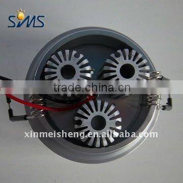 3W led rgb down light round ABS external electrical source