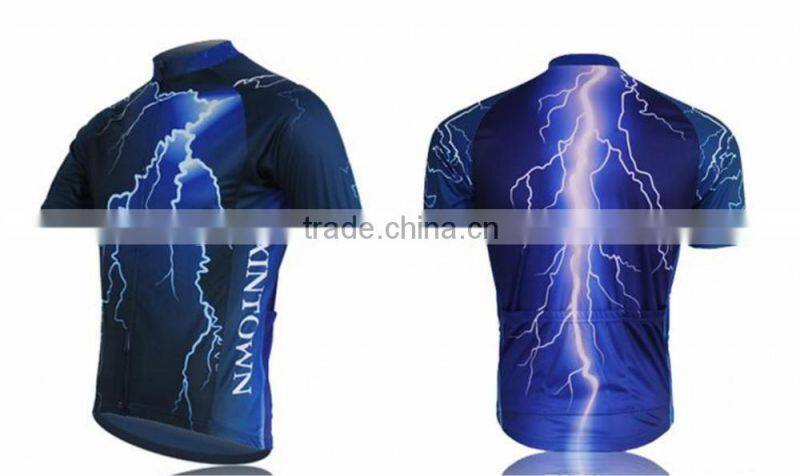 Lightning design 3XL Plus Size Bicycle Bike Cycling Jersey Sets for Men