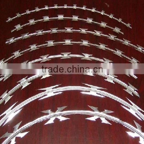 concertina type razor barbed wire mesh