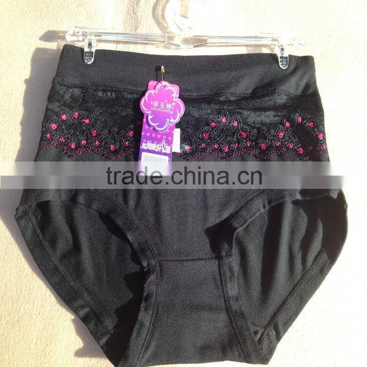 0.67USD High Quality Cotton Material Beautiful Fat Lady Panty/Panties/Thongs(jlhnk226)