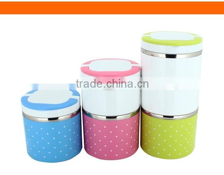 Unique design 1/2/3/4 tiers stainless steel food box/food box container