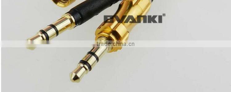 2016 sales promotion cable audio 3.5mm to 3.5 mm male to male extension cable aux cable for car/headphone/PM4/PM3 free samples